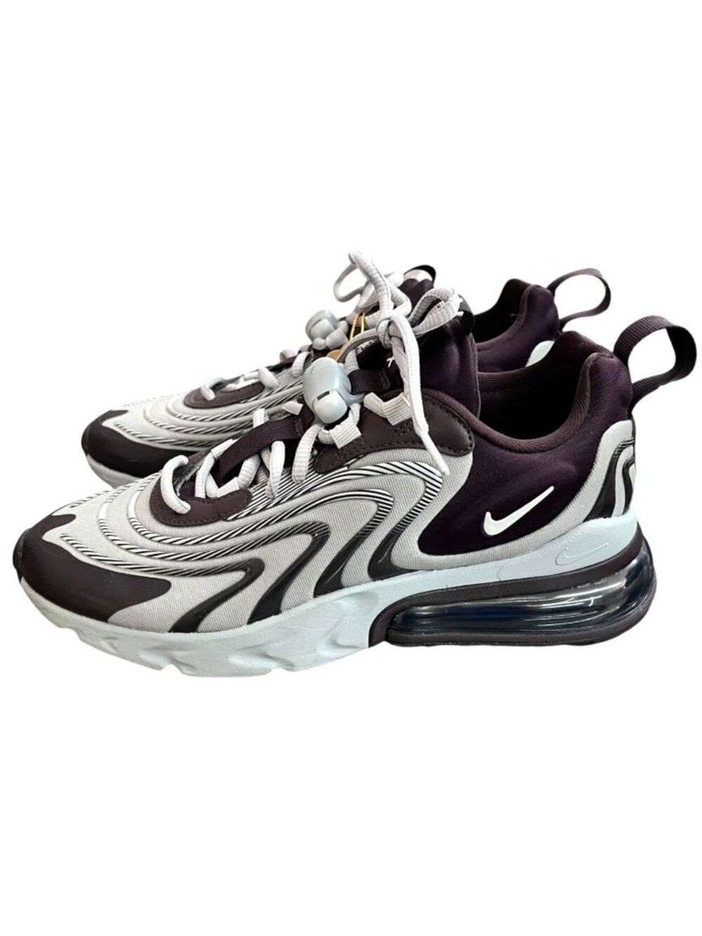 Women's Nike Air Max 270 React ENG Trainers CK2595 Black/Grey Size 7.5